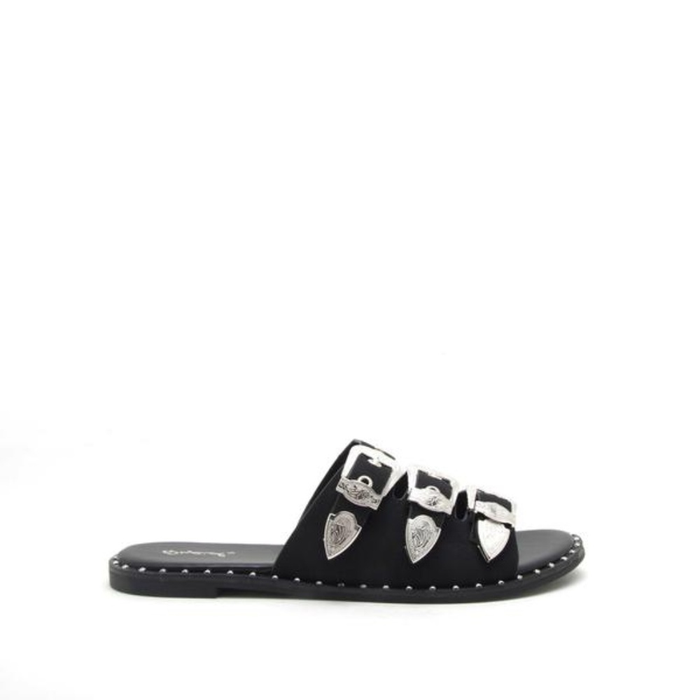 End Of Summer Sale! Jackie Studded Sandals - Picture 2 of 6